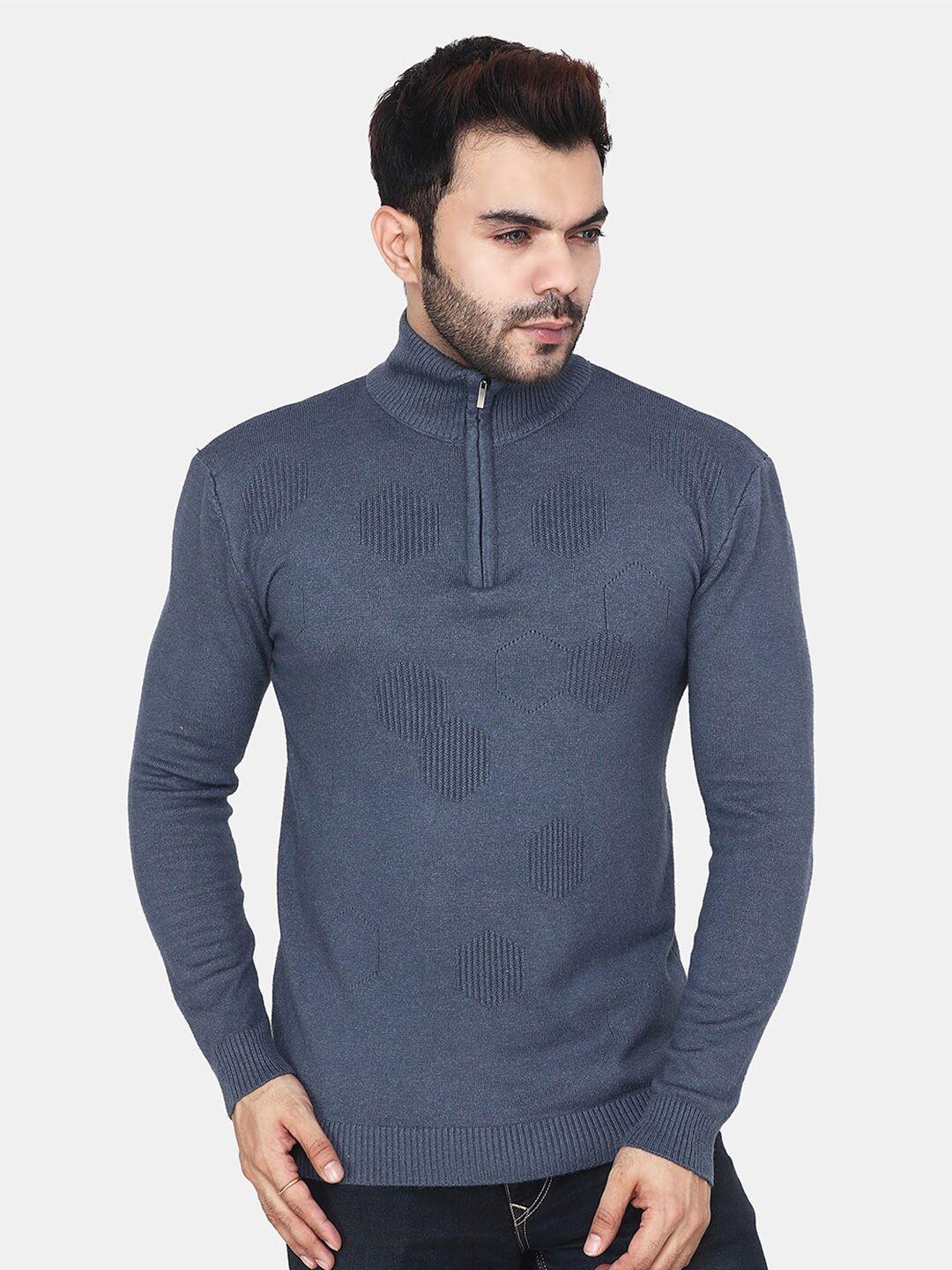 albion men blue woollen pullover