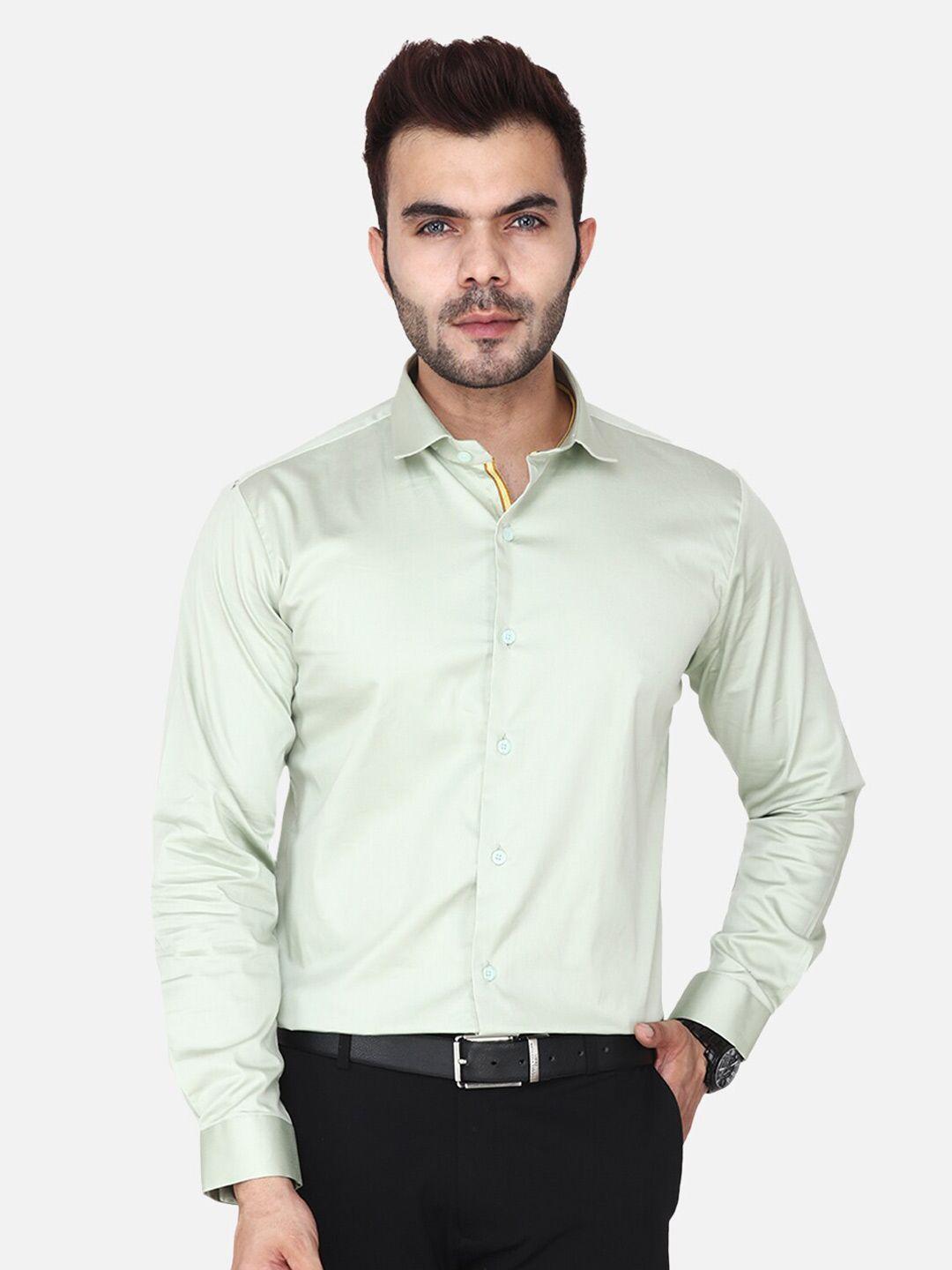 albion men green classic opaque formal shirt