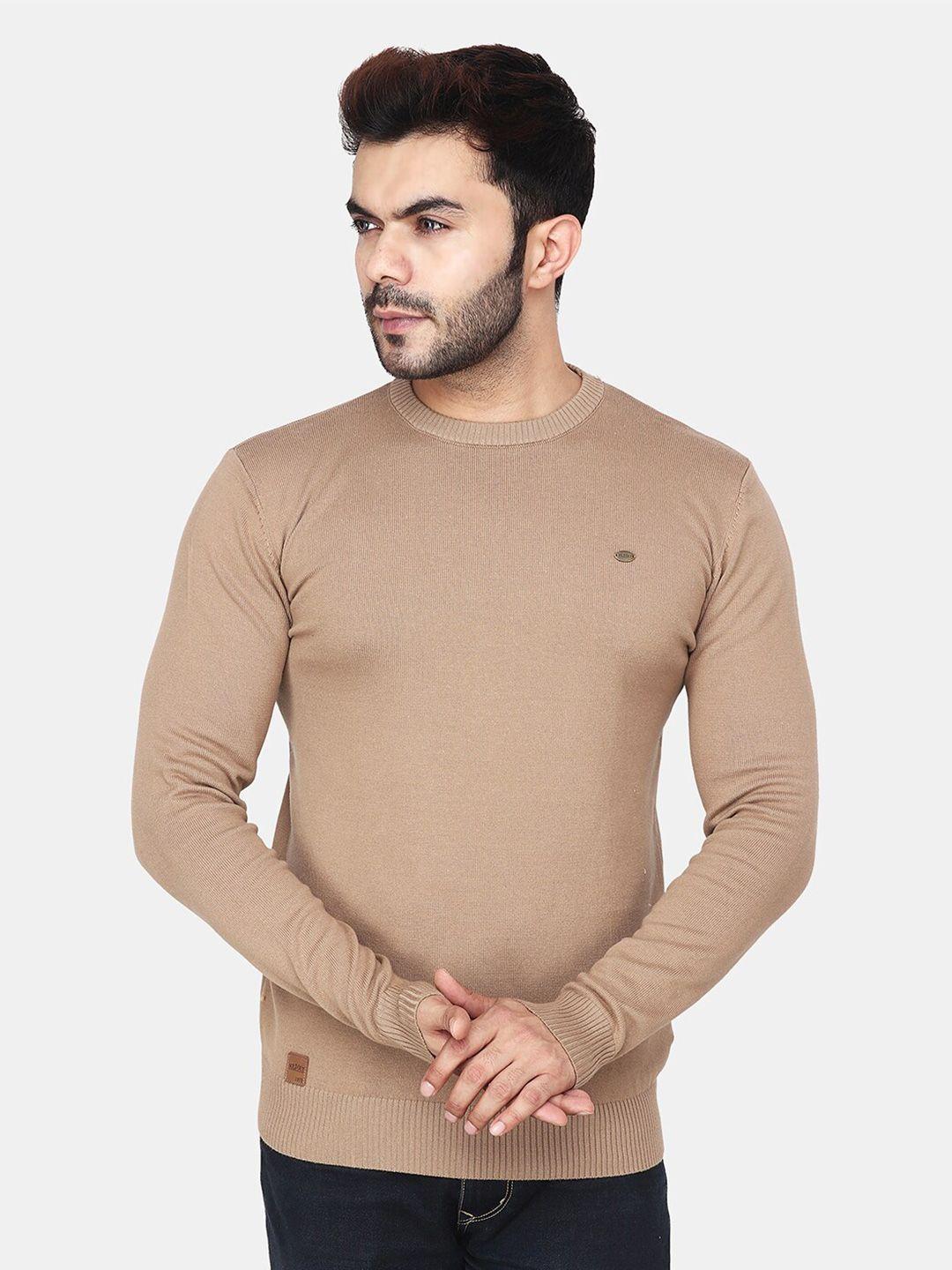 albion men khaki woollen pullover