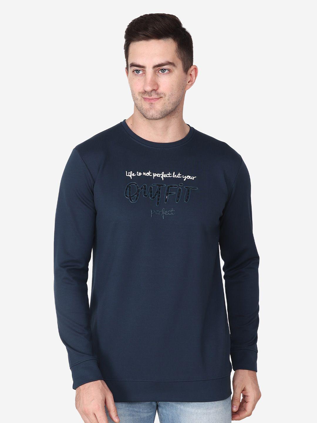 albion typography printed pure cotton pullover
