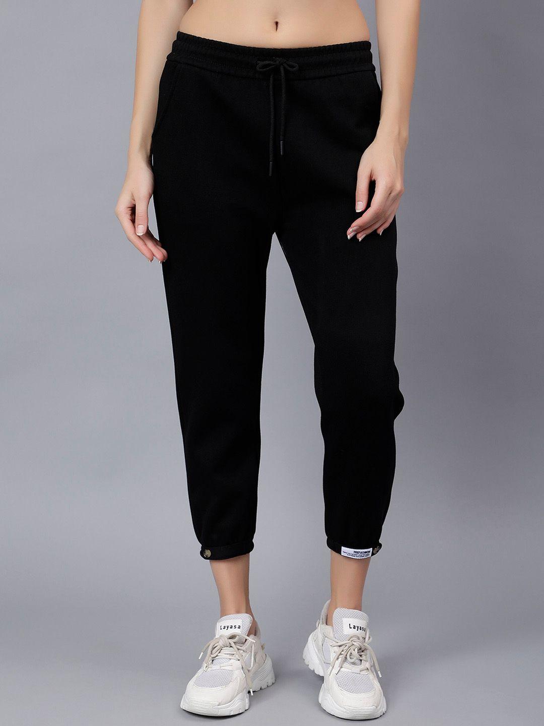 albion women mid rise travel featured pure cotton joggers