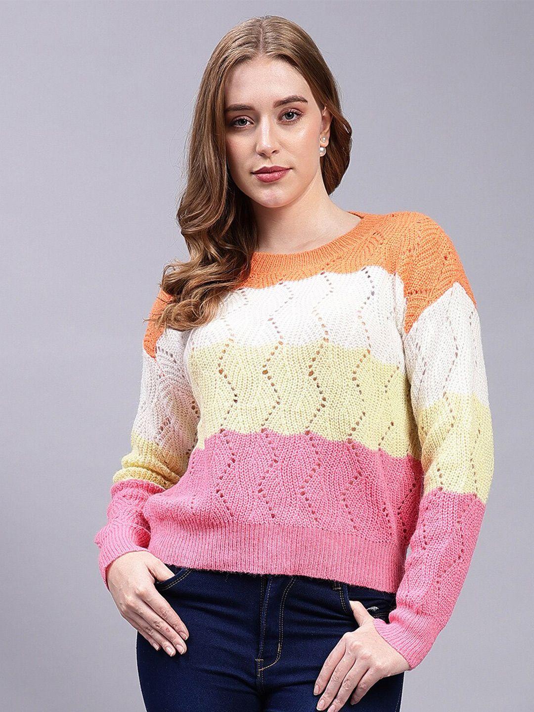 albion women orange woollen pullover