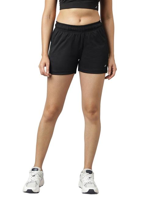 alcis-black-polyester-printed-sports-shorts