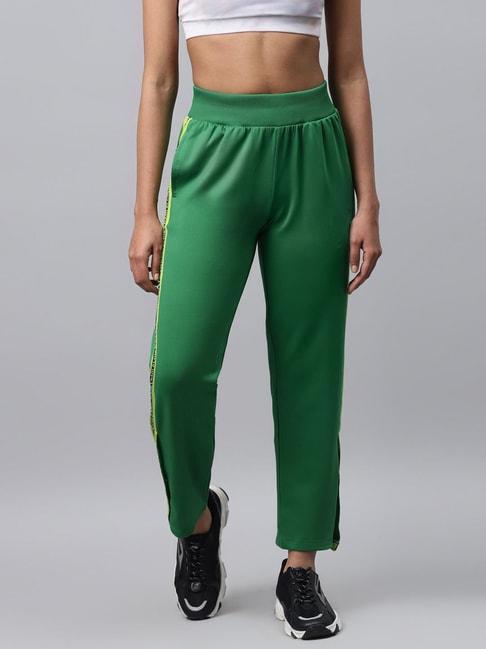 alcis green mid rise trackpants