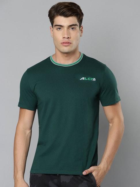 alcis green round neck t-shirt
