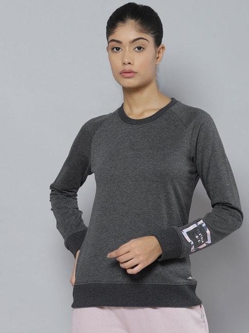 alcis grey logo print sweatshirt