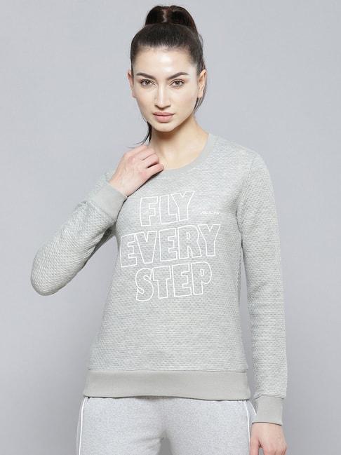 alcis grey printed pullover