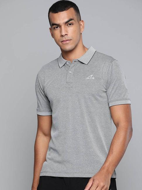 alcis grey short sleeves polo t-shirt