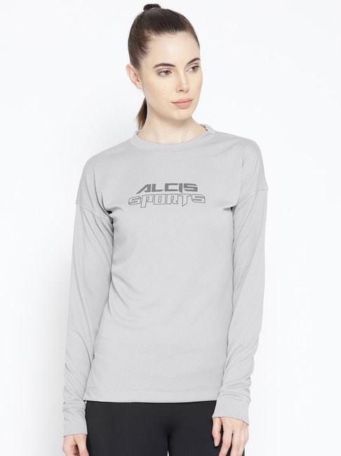 alcis grey slim fit sweatshirt