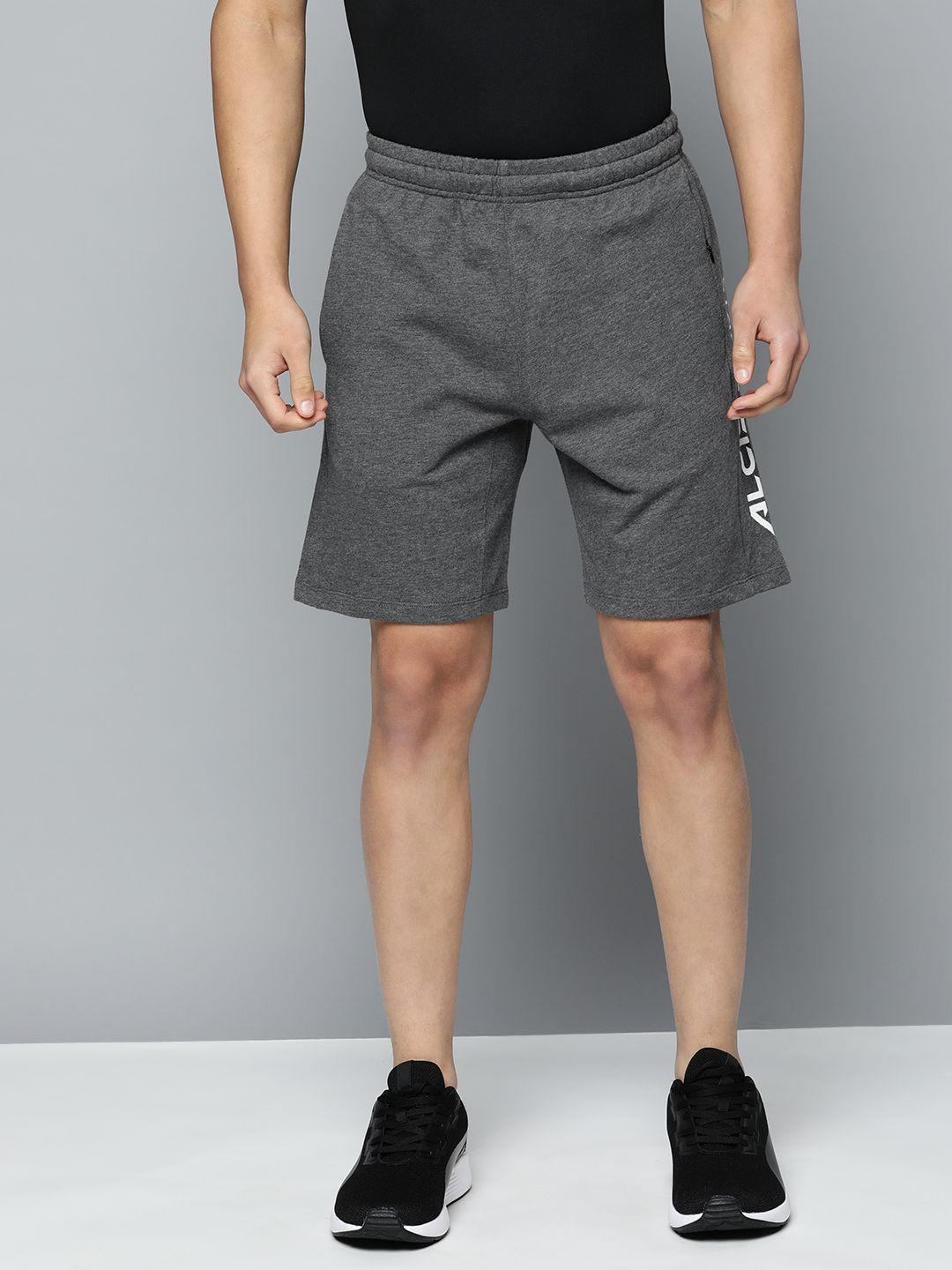 alcis men solid printed regular fit sports shorts