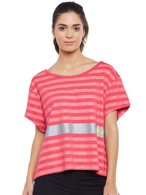 alcis pink striped t-shirt