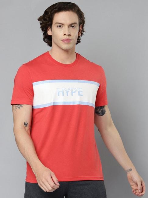alcis red round neck t-shirt
