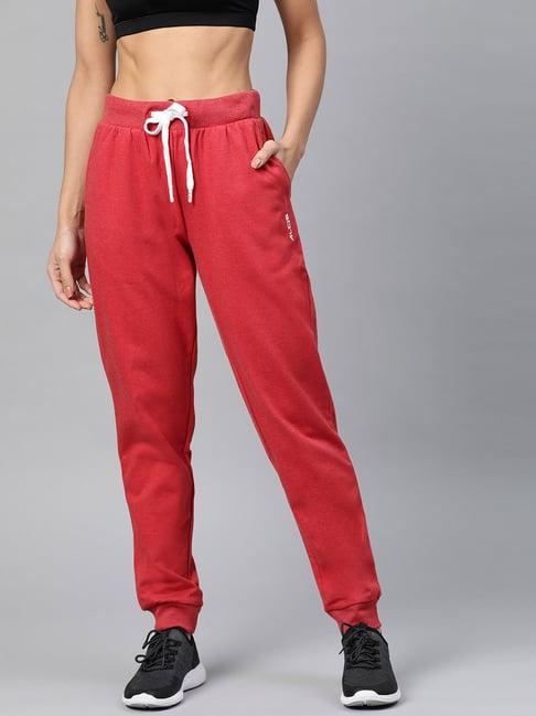 alcis red slim fit joggers
