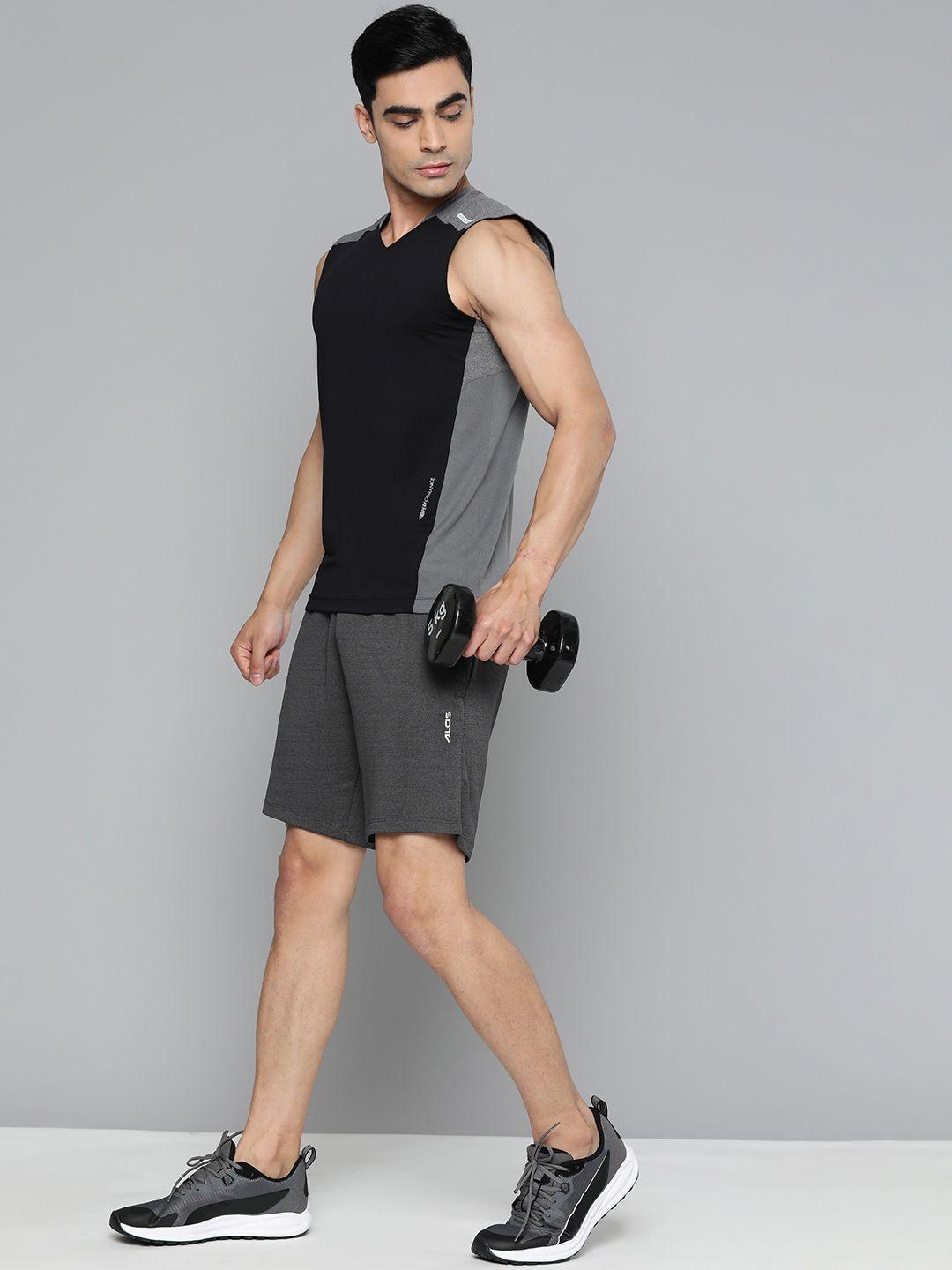 alcis slim fit rapid-dry training or gym sports shorts