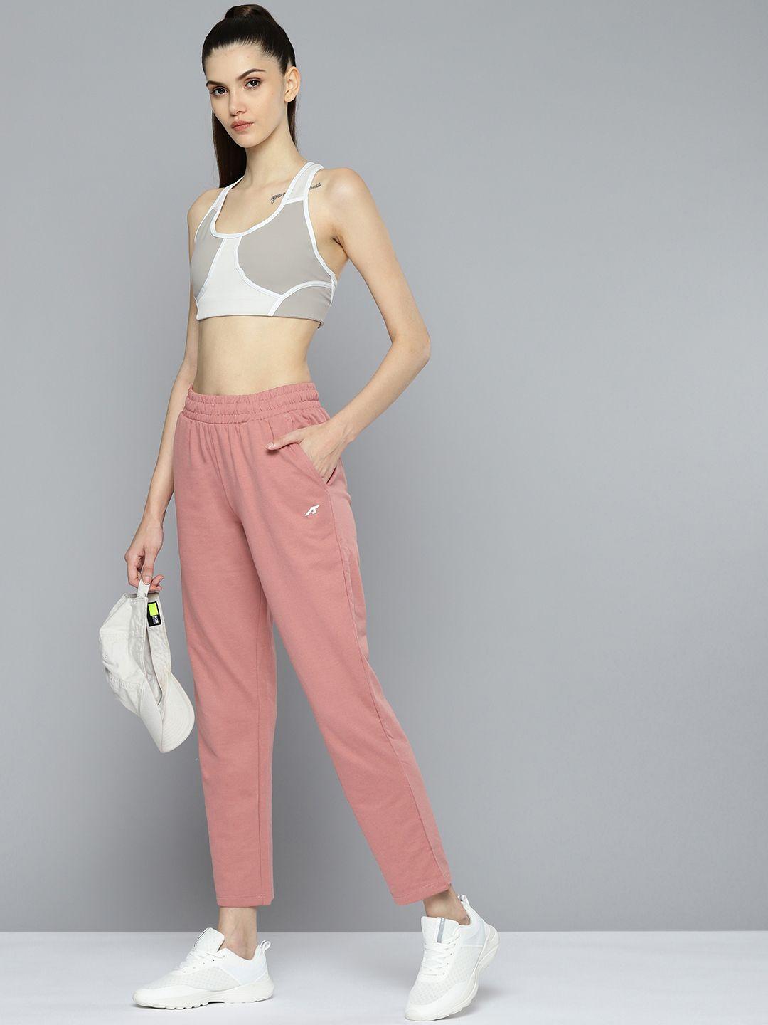 alcis women pink solid track pant