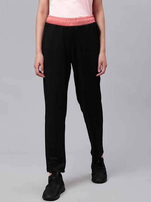 alcis black slim fit trackpants