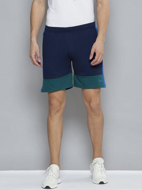 alcis blue regular fit shorts