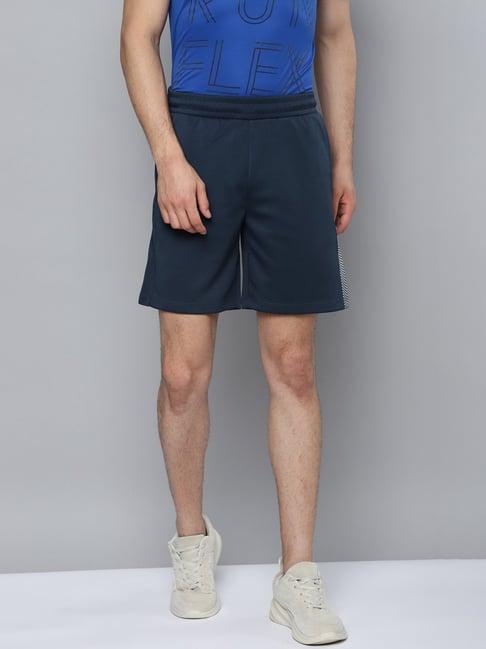 alcis blue slim fit shorts