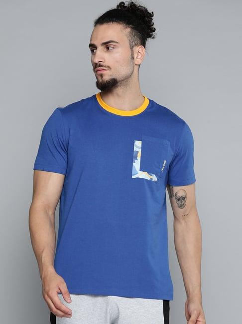 alcis blue slim fit t-shirts