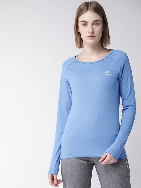 alcis blue striped sporty t-shirt