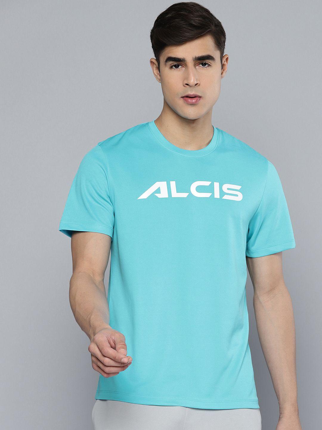 alcis brand logo printed dry tech t-shirt