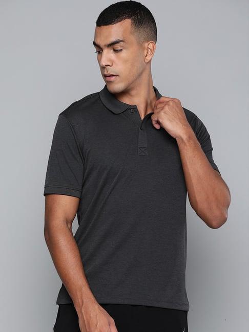 alcis charcoal short sleeves polo t-shirt