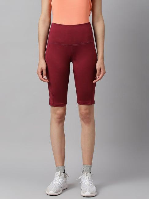 alcis dark red cycling shorts