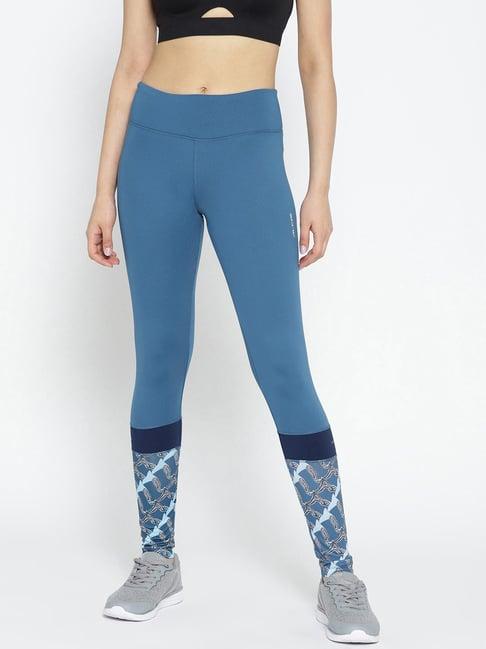 alcis deep blue printed tights