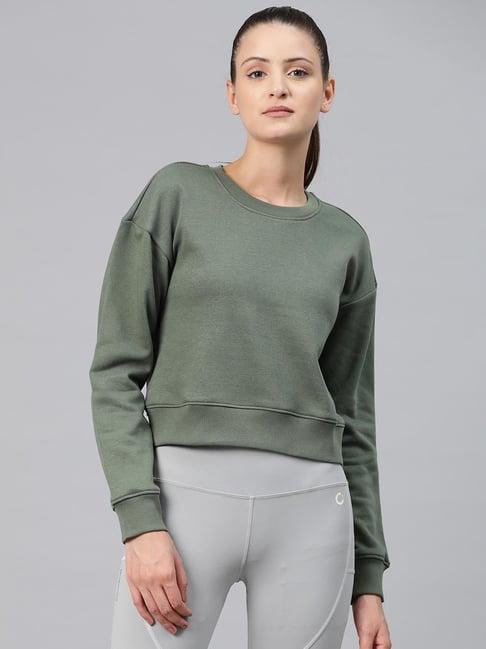 alcis green printed pullover