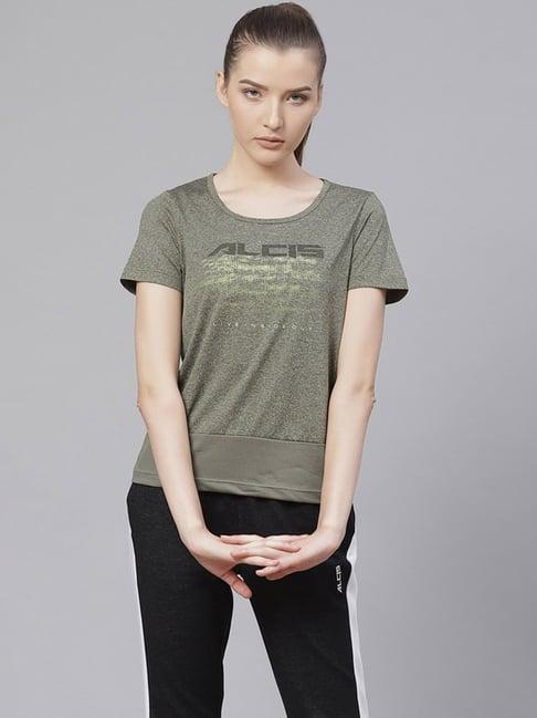 alcis green printed t-shirt