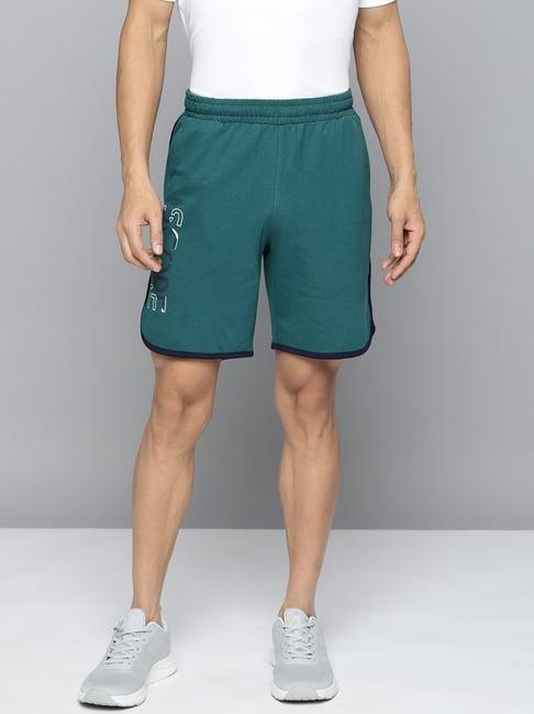 alcis green regular fit shorts