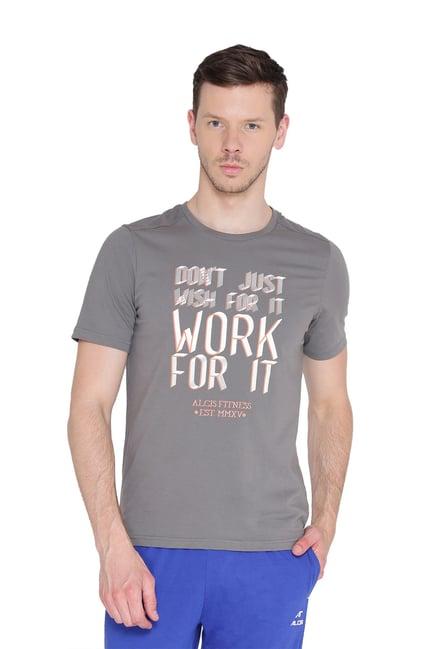 alcis grey half sleeves t-shirt