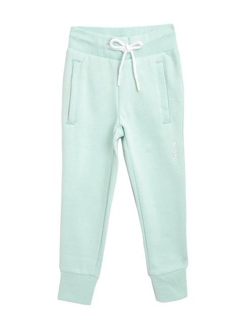 alcis kids green cotton joggers