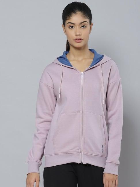 alcis lavender logo print regular fit hoodie