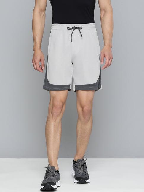 alcis light grey slim fit sports shorts