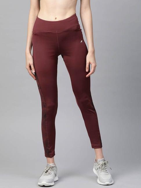 alcis maroon printed tights