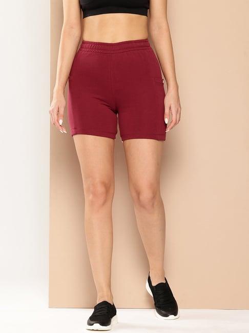 alcis maroon sports shorts