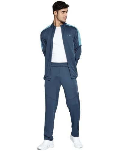 alcis men blue solid tracksuit