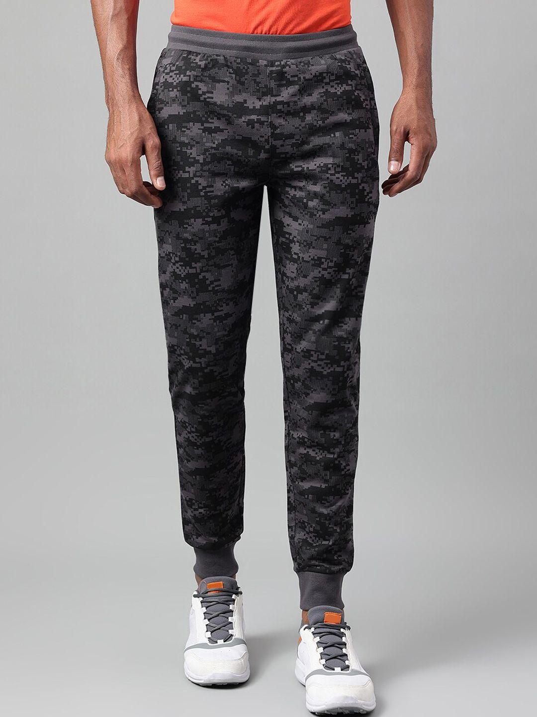 alcis men camouflage printed slim-fit sports joggers