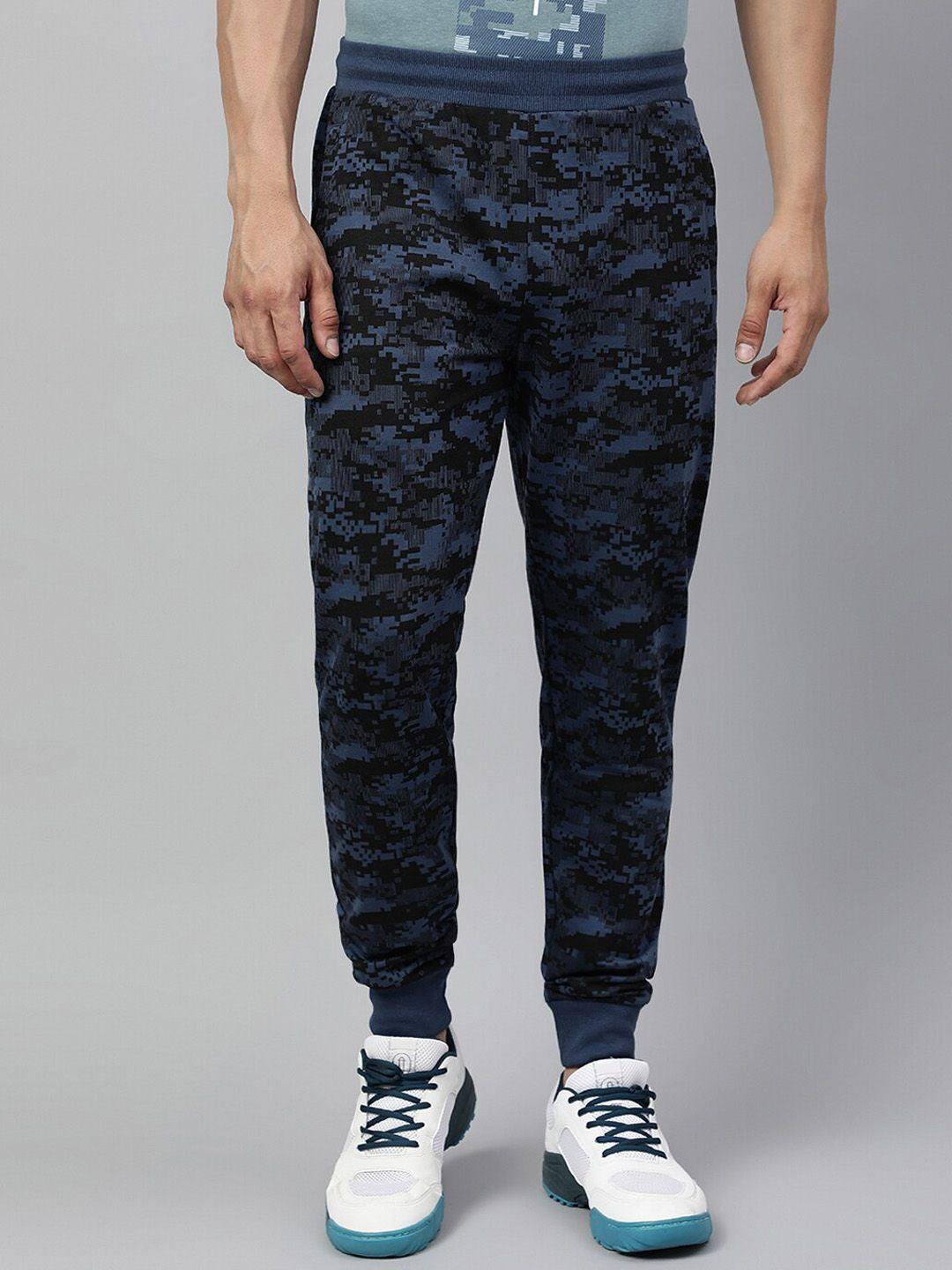 alcis men camouflage printed soft touch slim-fit sports joggers