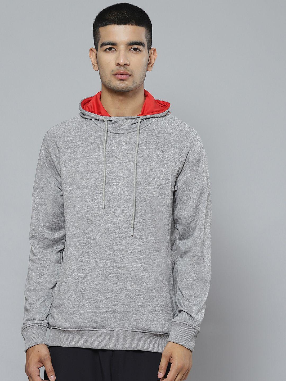 alcis men grey hooded sweatshirt