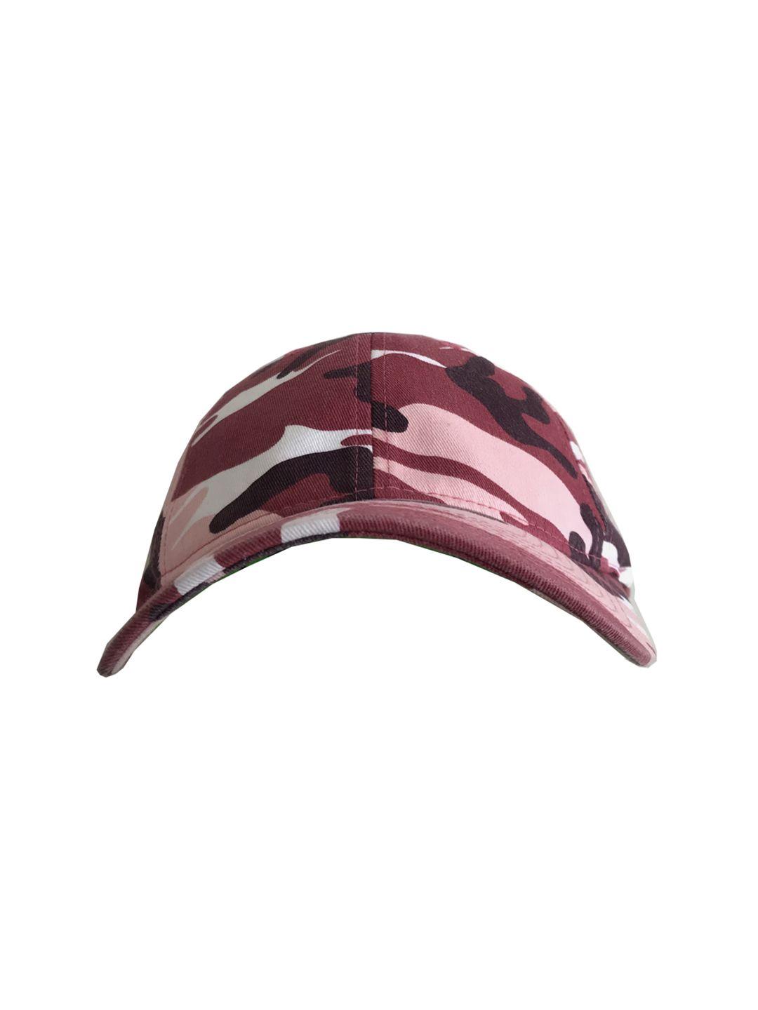 alcis men pink printed visor cap