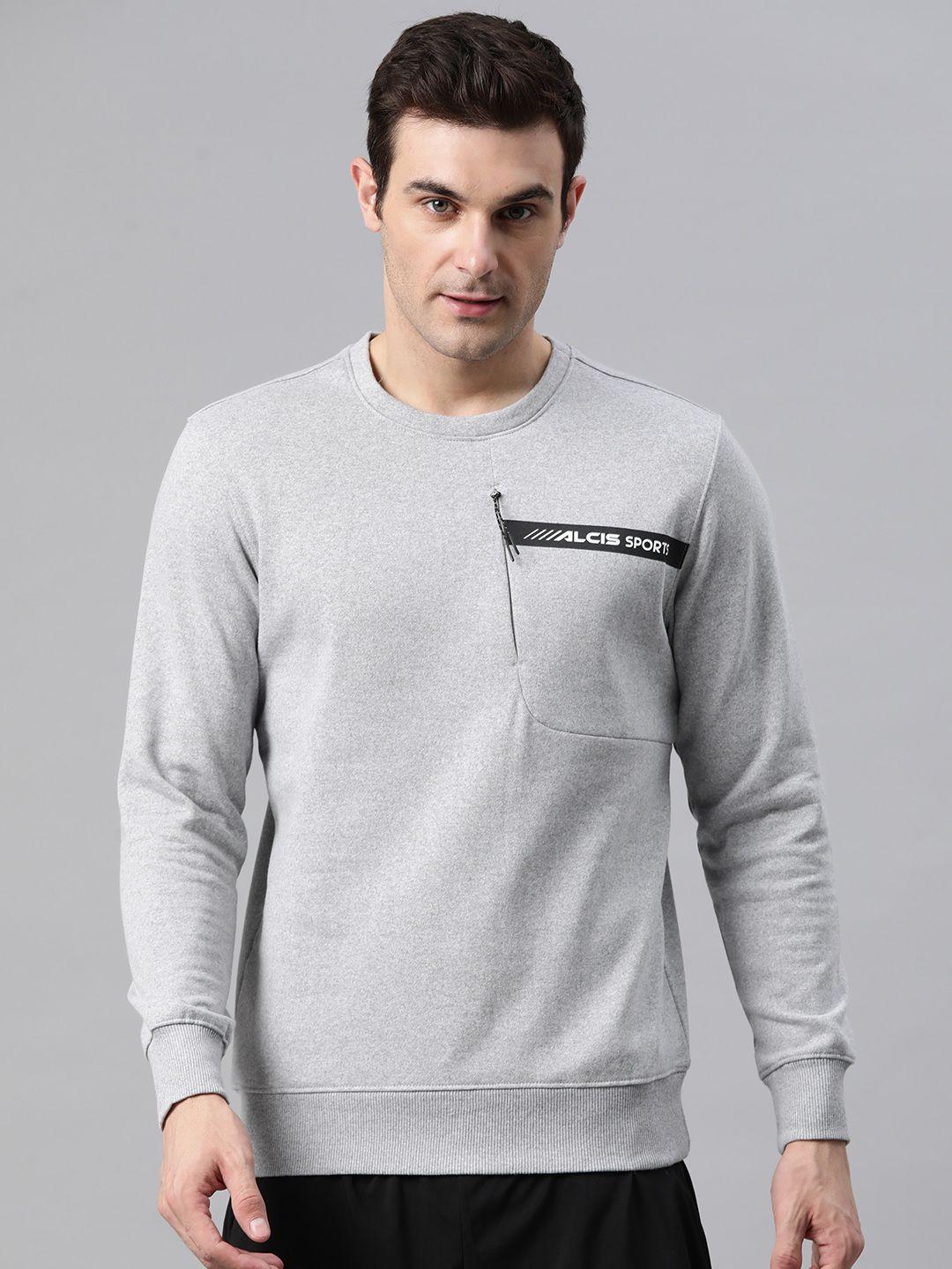 alcis men typography printed sweatshirt