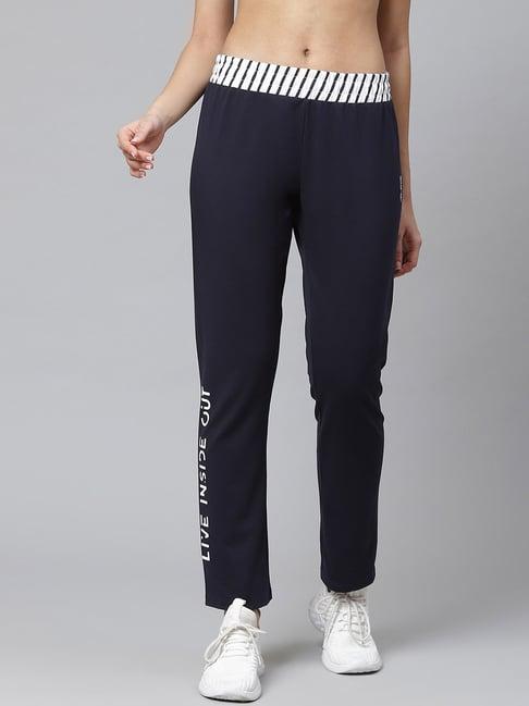 alcis navy slim fit trackpants