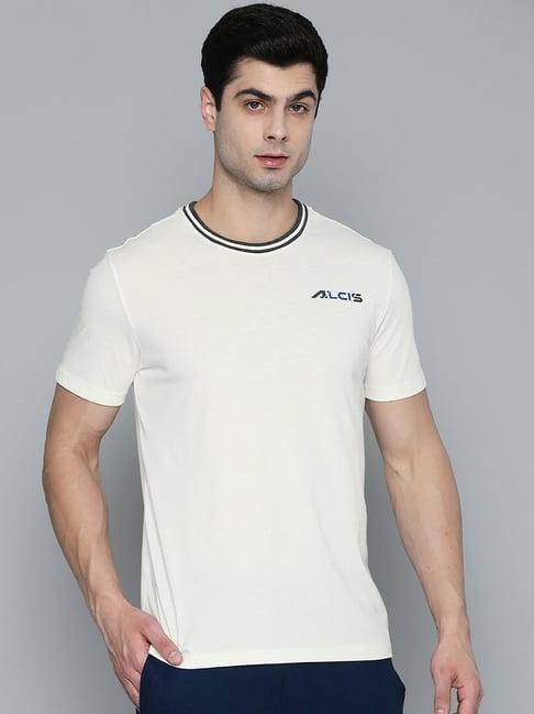 alcis off white round neck t-shirt