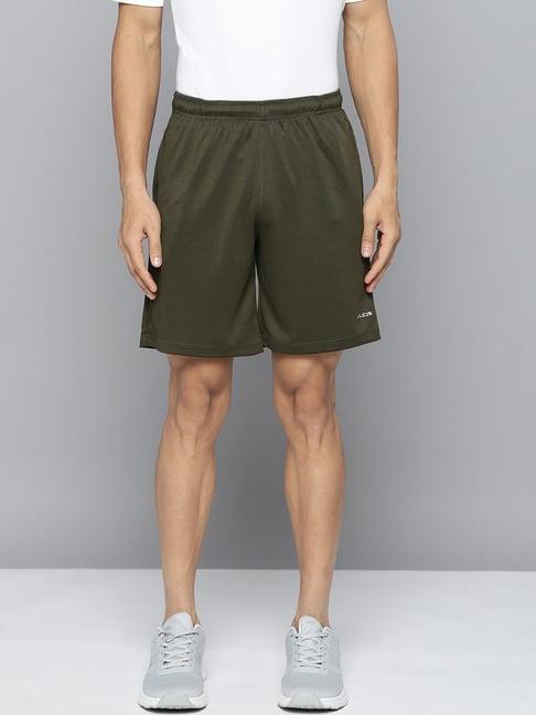 alcis olive slim fit shorts