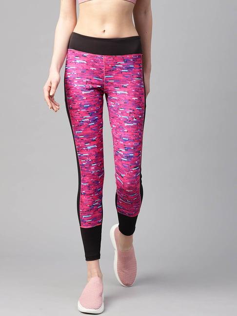 alcis pink printed tights