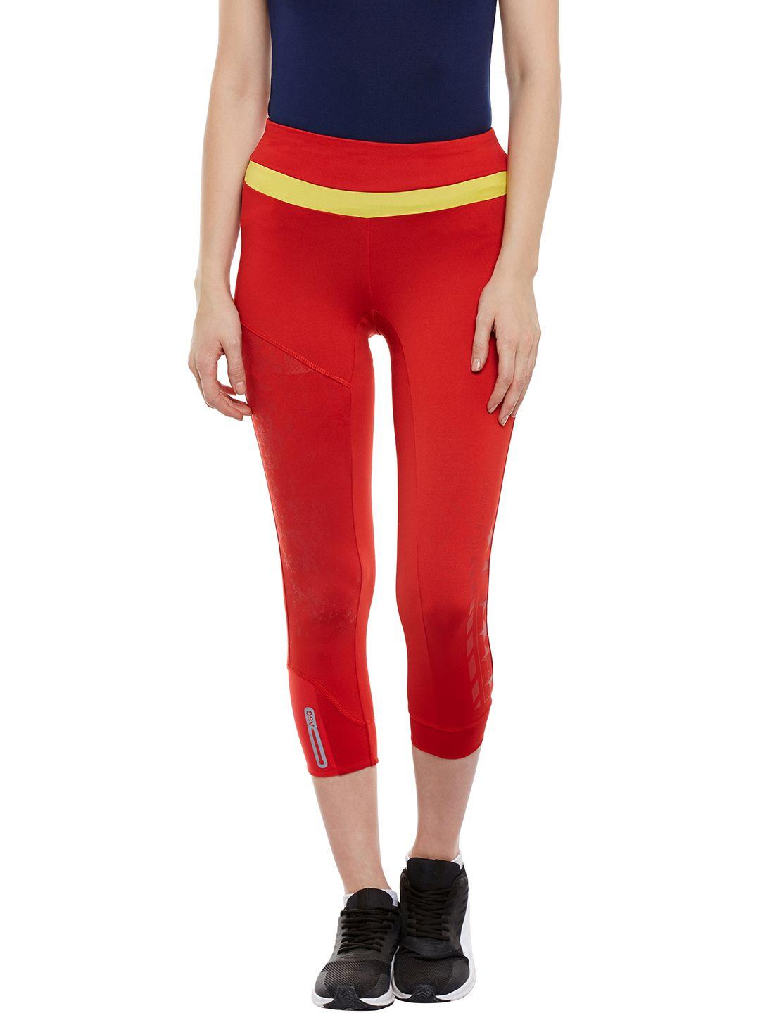 alcis red running tights