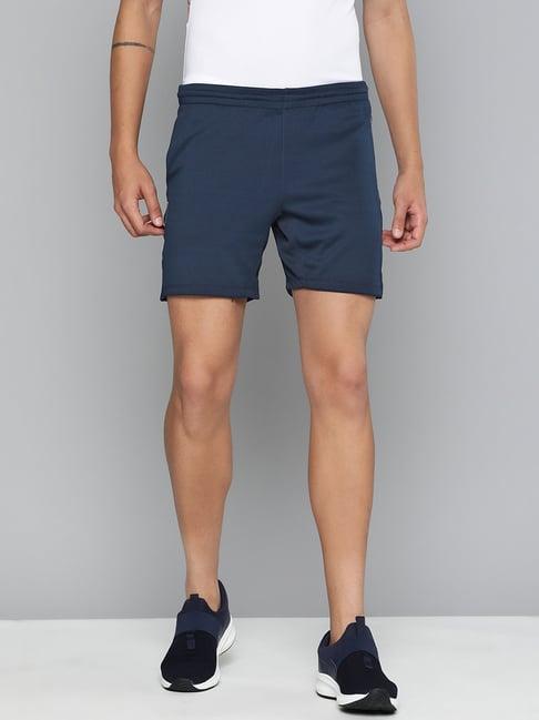 alcis teal slim fit sports shorts