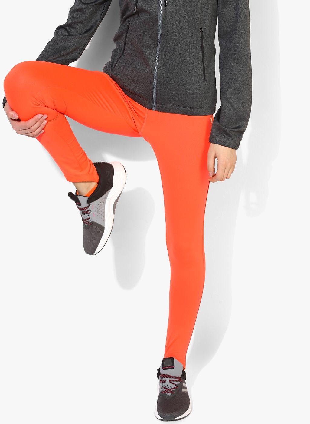 alcis women orange yoga tights